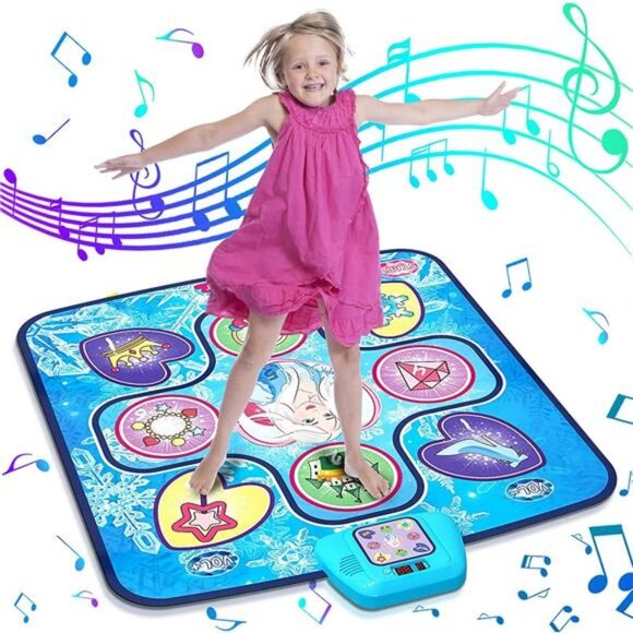 Dance Mat Toys for 3-12 Year Old Girls, Popular Frozen Themed Dance Pad